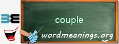 WordMeaning blackboard for couple